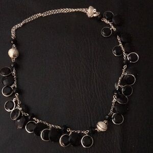 Black dangly necklace